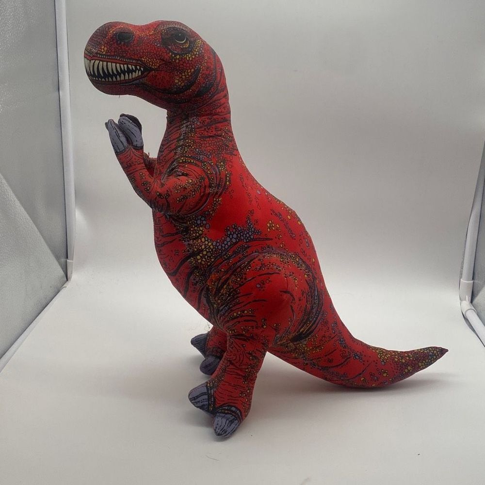 Vintage 1992 Applause Dinosaur Giants Tyrannosaurus T Rex 14" Determined Plush